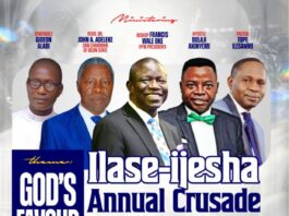 Bishop Wale Oke storms Ilase- Ijesa for Annual Crusade